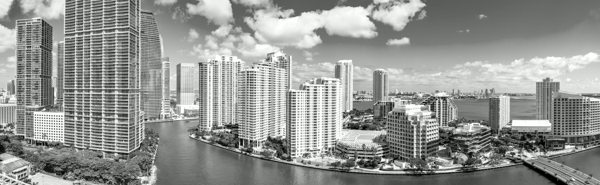 Aerial view of Miami, Florida