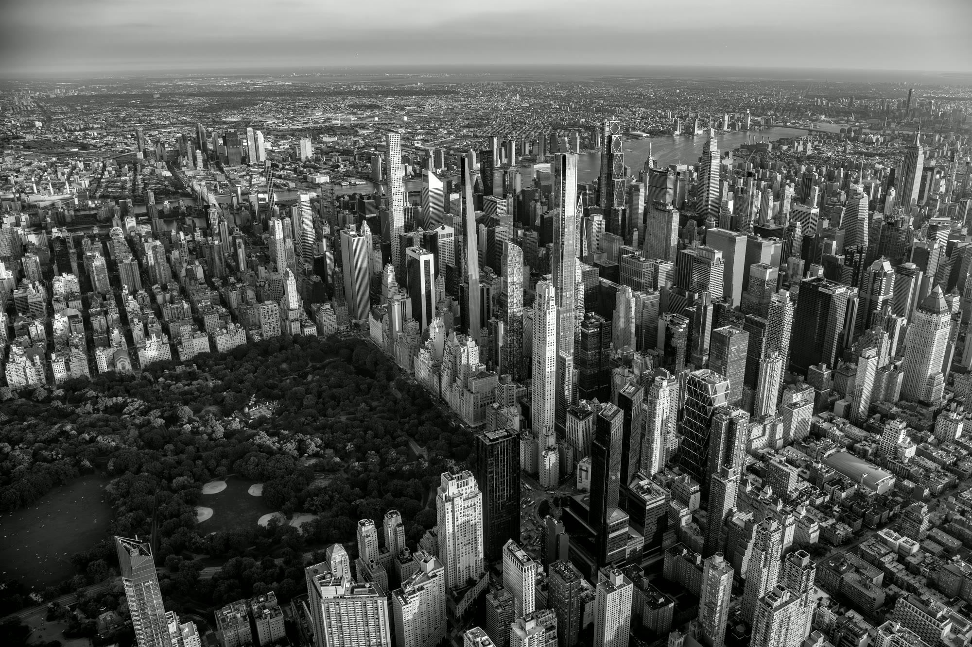 Midtown Manhattan and Central Park